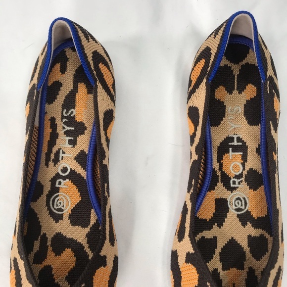 Rothy's The Point Flats in Leopard Retired Style - Picture 5 of 13